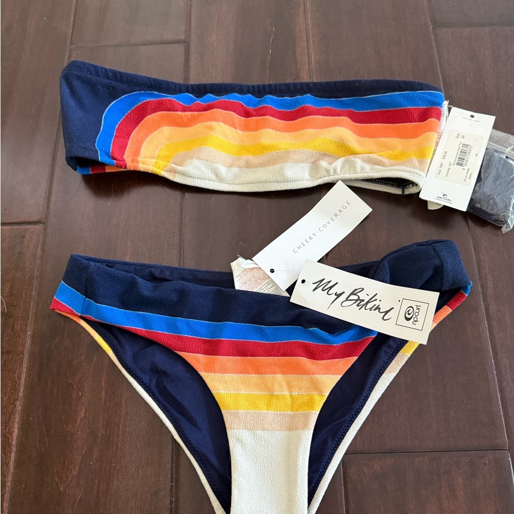 Rip curl Multicolor Striped Bikini